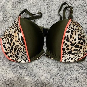 Green push up bra